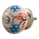 Orange Leaf Flower Ceramic Cabinet Knob Online